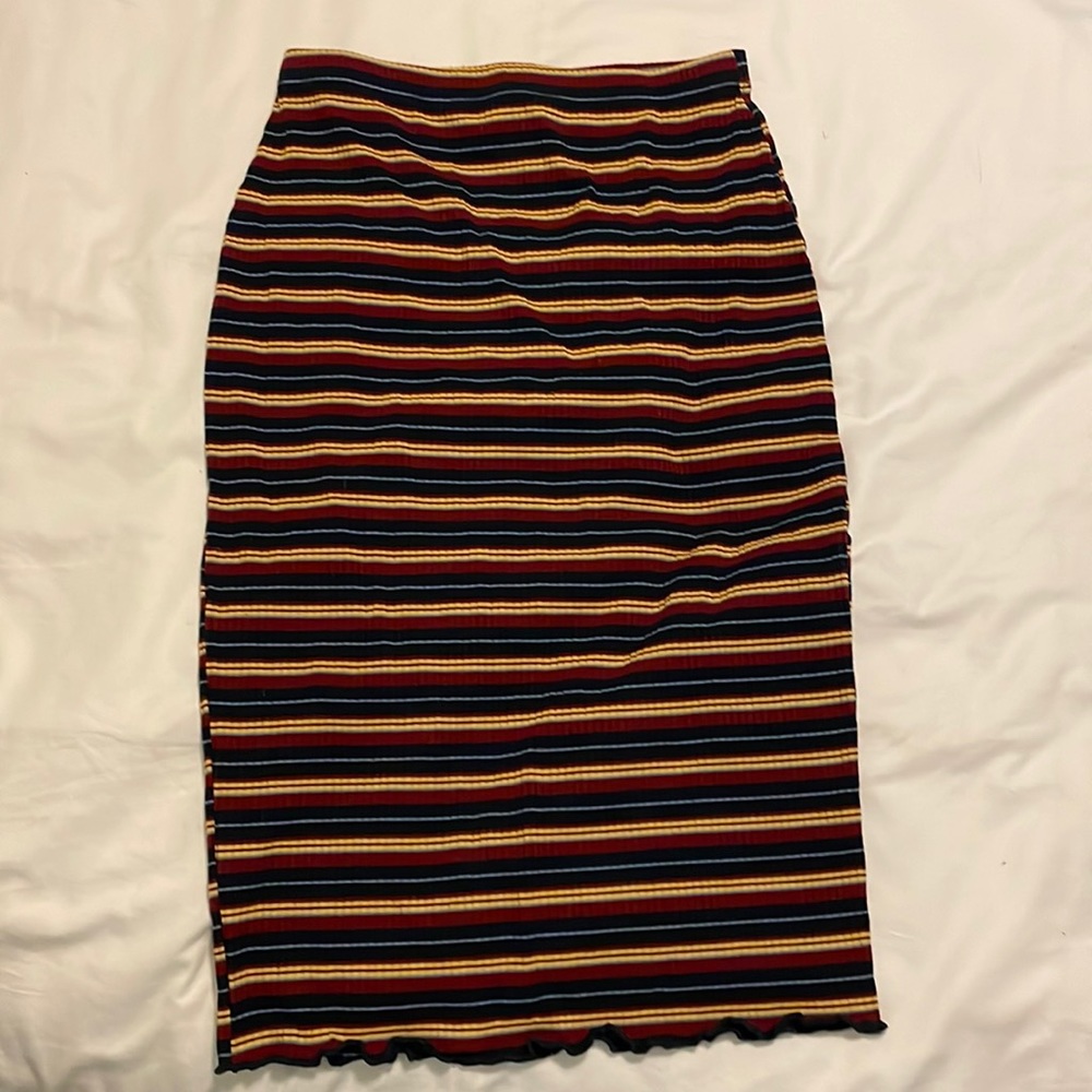 Knee length pencil skirt